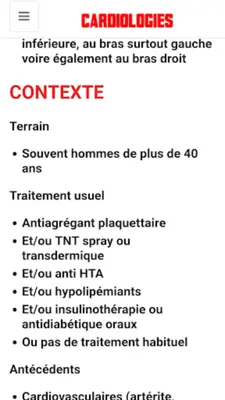 Cardiology android App screenshot 1